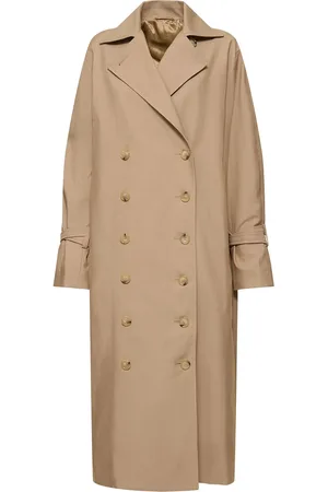 Totême Signature Long Gabardine Trench Coat