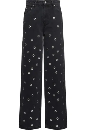 ROTATE High Rise Straight Jeans