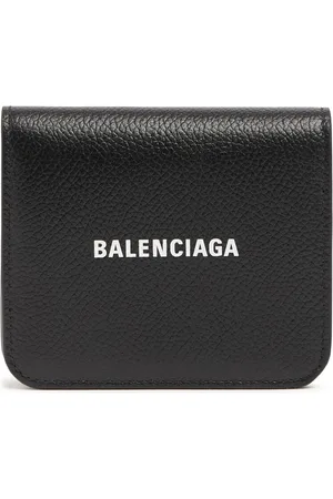 Balenciaga Grained Leather Compact Wallet