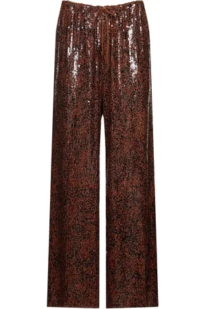 DRIES VAN NOTEN Puvis Sequined Wide Pants