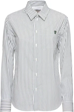 Burberry Striped Poplin Shirt W/pocket