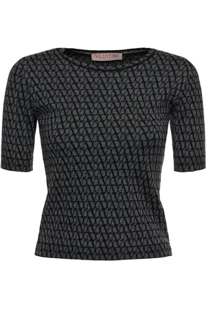 VALENTINO Iconographe Jacquard Knit Top