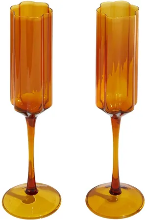 Fazeek Set Of 2 Wave Flutes