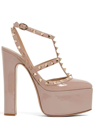 VALENTINO GARAVANI 155mm Rockstud Patent Leather Sandals