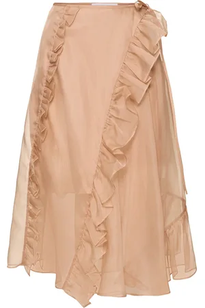 Cecilie Bahnsen Adelina Silk Organza Midi Skirt