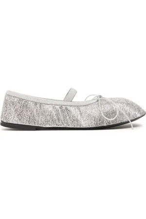Proenza Schouler 10mm Glove Metallic Mesh Ballerina Flats