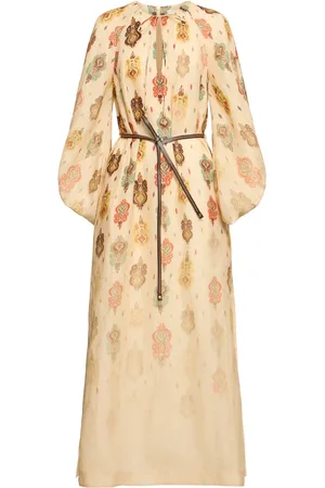 ZIMMERMANN Wylie Linen Midi Dress