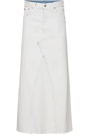 Maison Margiela Coated Denim Long Skirt