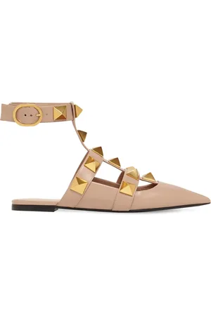 VALENTINO GARAVANI 10mm Roman Stud Leather Flats