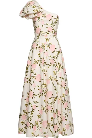 Giambattista Valli Printed Poplin Long Dress