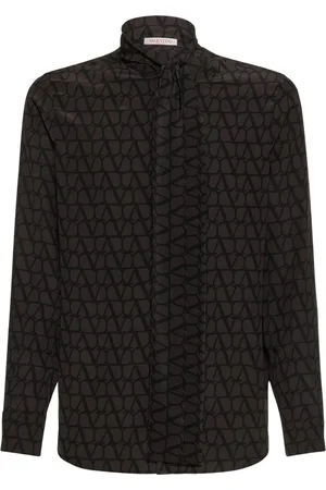 VALENTINO Toile Iconographe Silk Crepe Shirt