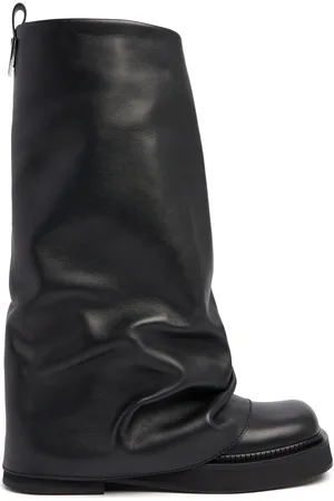 The Attico 30mm Robin Leather Combat Boots