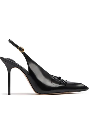 Jacquemus 100mm Les Cubisto H Leather Slingbacks