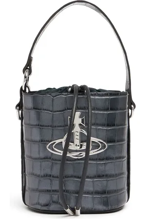 Vivienne Westwood Daisy Croc Embossed Drawstring Bag