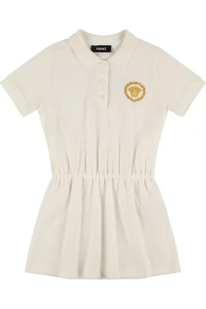 VERSACE Cotton Piqué Polo Dress