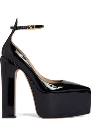VALENTINO GARAVANI 165mm Tan-go Patent Leather Pumps