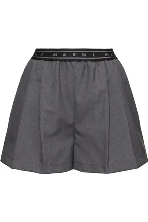 Marni Logo Band Wool Shorts
