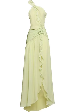 BLUMARINE Silk Organza Dress W/ruffles