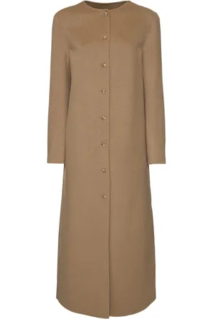 Loulou Studio Martil Round Neck Long Coat