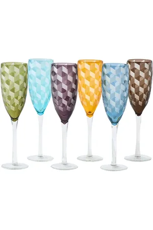 POLSPOTTEN Set Of 6 Champagne Glasses