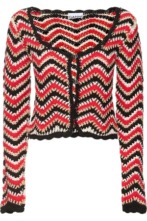 Ganni Cotton Crochet Cardigan