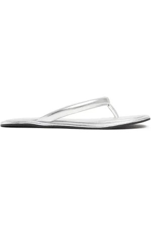St Agni 10mm Sumi Metallic Leather Slides