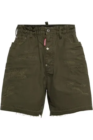 Dsquared2 Big Brother Ripped Cotton Shorts