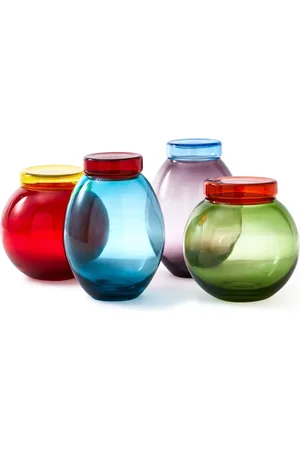 POLSPOTTEN Bloated Set Of 4 Jars & Lids