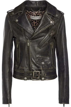 Golden Goose Golden Chiodo Bull Leather Jacket
