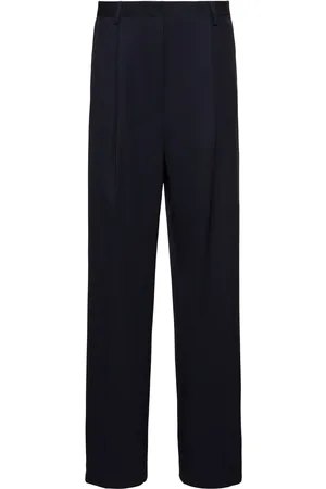 DRIES VAN NOTEN Porter Wool Straight Pants