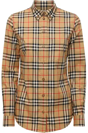 Burberry Lapwing Checked Stretch Poplin Shirt