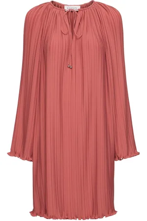 Lanvin Pleated Mini Dress
