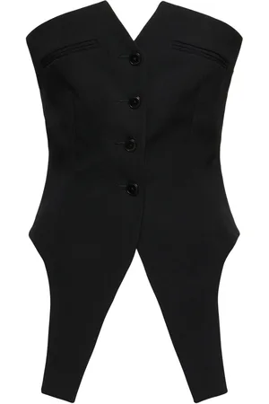 Alexander Wang Deconstructed Strapless Vest Top