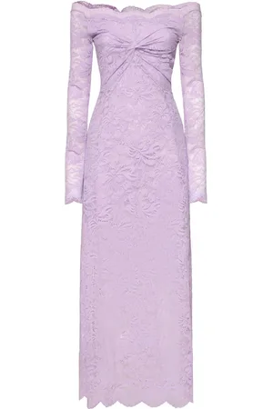 Paco rabanne Off-the-shoulder Lace Long Dress