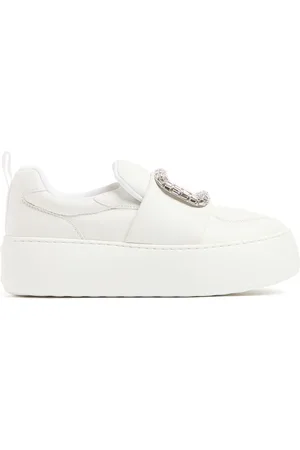 Roger Vivier Puffy Choc Leather Sneakers