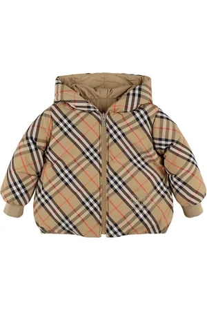 Burberry Check Print Nylon Down Jacket