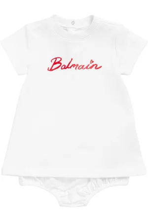 Balmain Cotton Jersey Dress & Diaper Cover