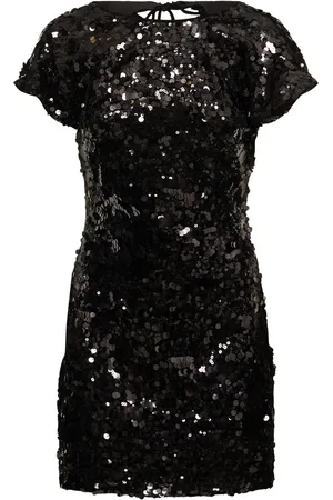 Ganni Sequined Velvet Mini Dress