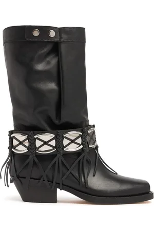 Isabel Marant 40mm Ademe Gaucho Leather Boots
