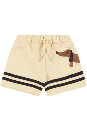 Mini Rodini Dog Print Organic Cotton Sweat Shorts