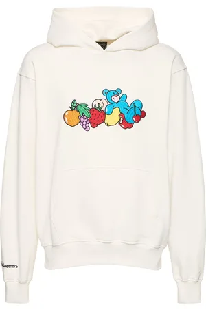 INBETWEENERS Unisex Fruit & Bear Embroidered Hoodie