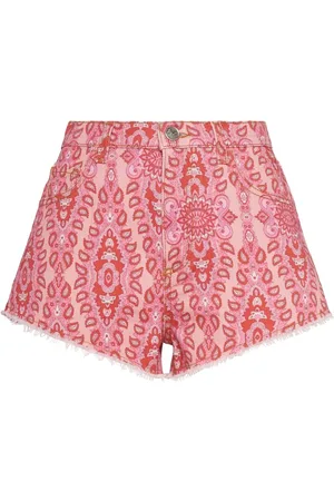 Etro Printed Denim Shorts
