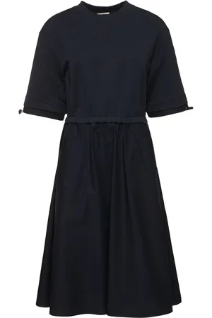 Moncler Cotton Fleece Jersey Dress