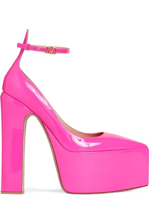 VALENTINO GARAVANI 165mm Tan-go Patent Leather Pumps