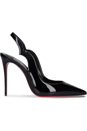Christian Louboutin 100mm Hot Chick Patent Slingback Pumps