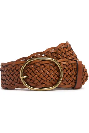 Dragon Diffusion 4+4 Oval Buckle Woven Leather Belt