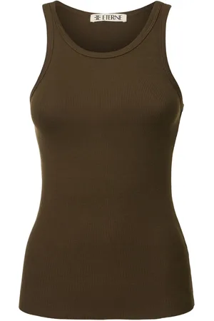 ÉTERNE Fitted Jersey Tank Top