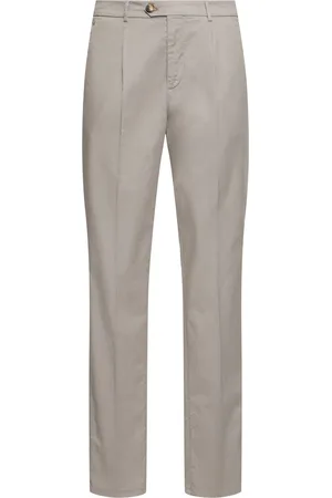 Brunello Cucinelli Dyed Stretch Cotton Gabardine Pants