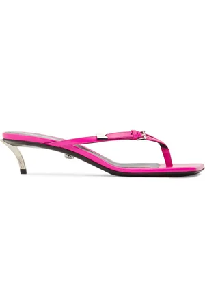 VERSACE 40mm Leather Sandals
