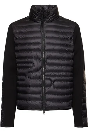 Moncler Cny Nylon & Cotton Down Cardigan Jacket